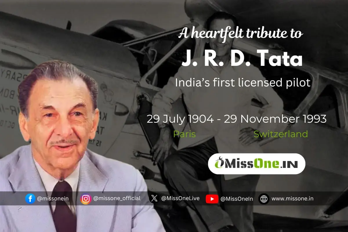 J. R. D. Tata Death Anniversary Special: Biography, Family, Career, History & Legacy